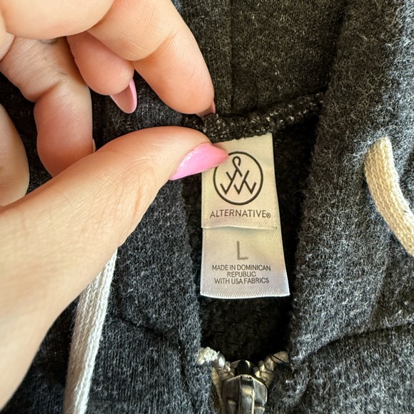 Amos Lee My New Moon Tour Gray Zip up Hoodie Sweatshirt EXCELLENT CONDITION - Picture 3 of 7